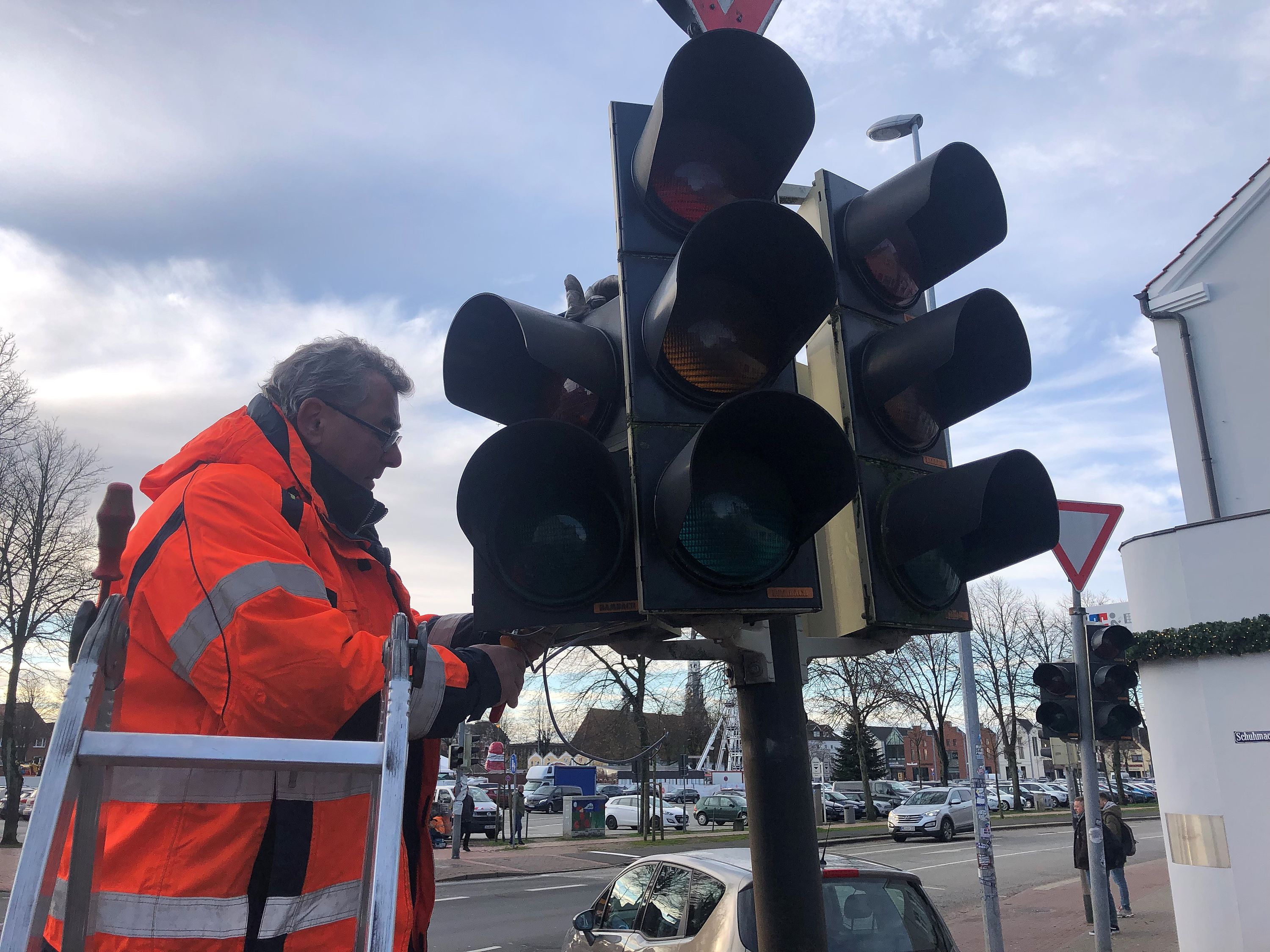 Foto der Ampelanlage